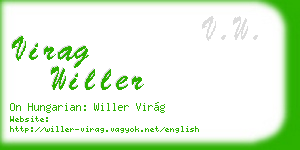 virag willer business card